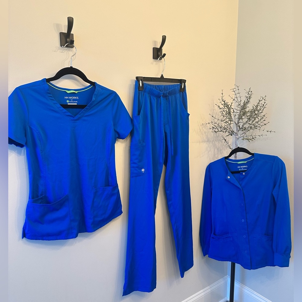 Royal blue women’s scrubs